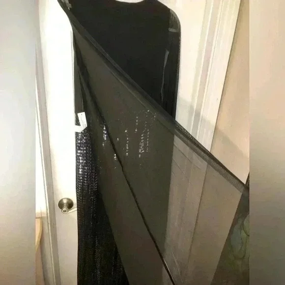 VENUS🖤🪩Black Jumpsuit with Sequin bottom 🪩🖤 size Large NWOT - Picture 8 of 13